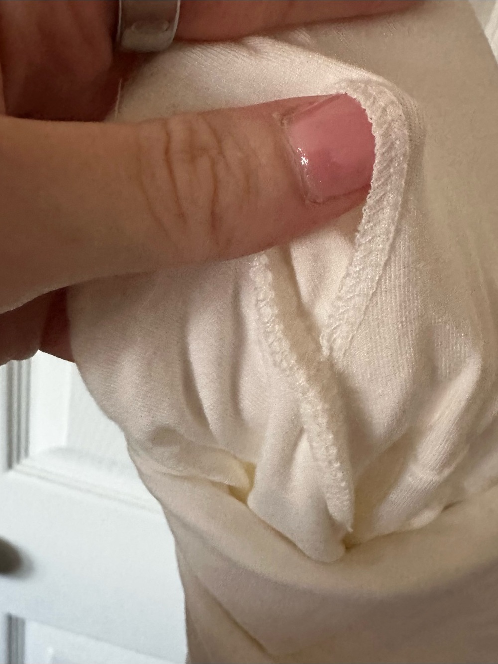 White Rouched Tank Top - Picture 7 of 7